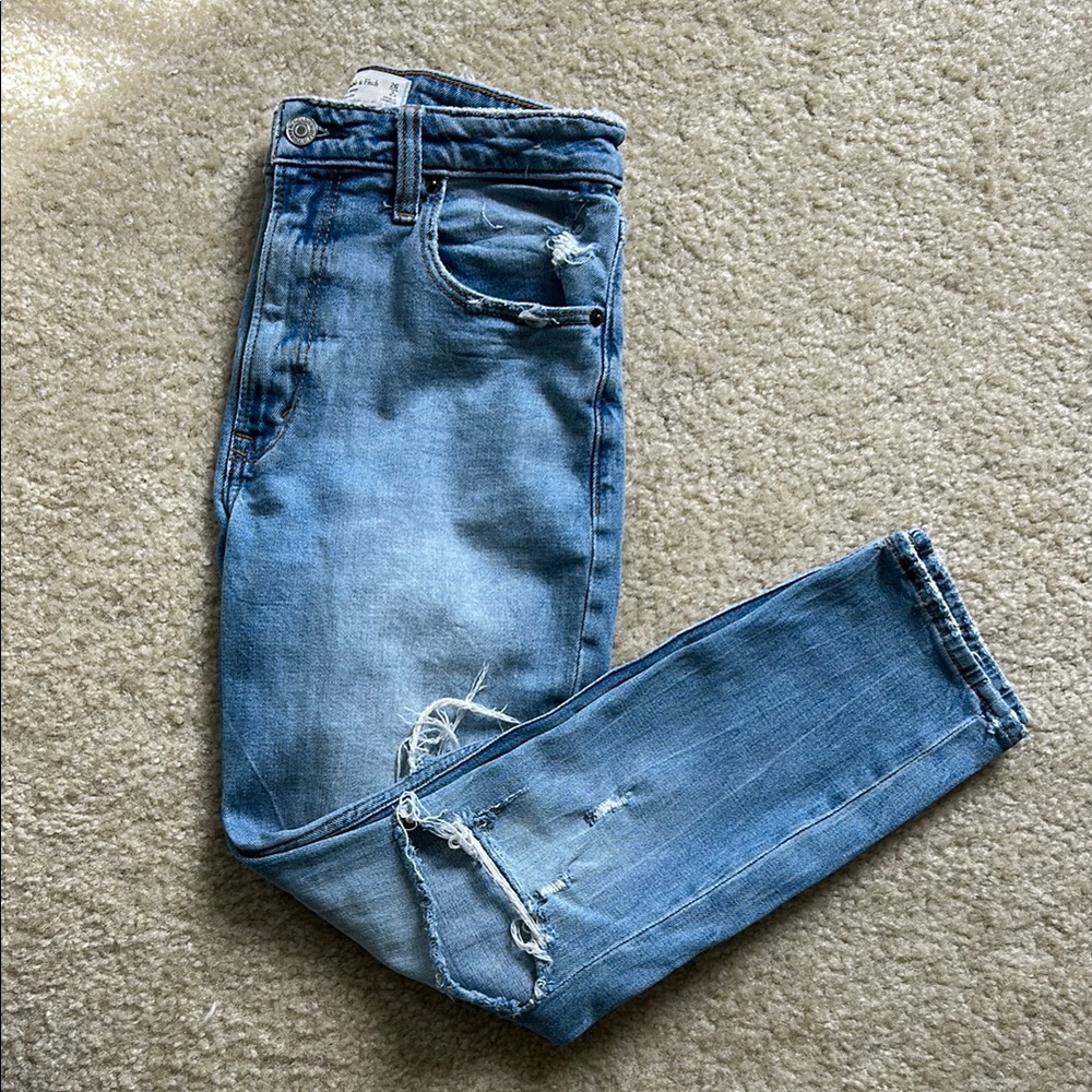 Abercrombie & Fitch Light Blue Skinny High Rise Jeans size 26